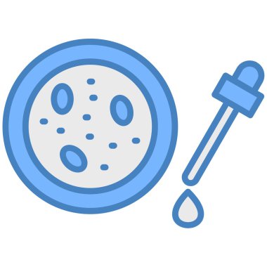 bakteri ve mikroorganizma ikon vektörü. mikroorganizmalar ve mikroorganizma işareti.