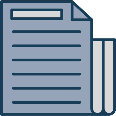 belge simgesi vektör illüstrasyonu