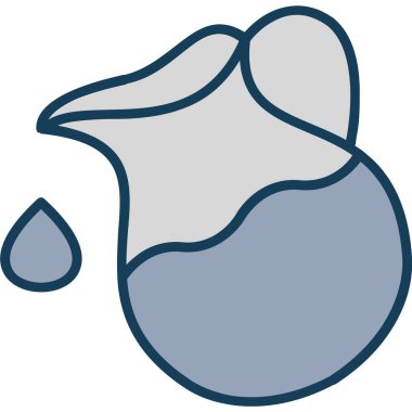 Su damlası. Web simgesi