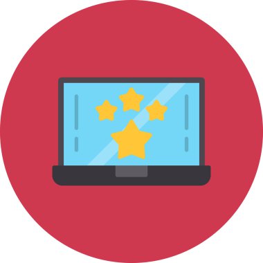 Bilgisayar. Web simgesi basit illüstrasyon