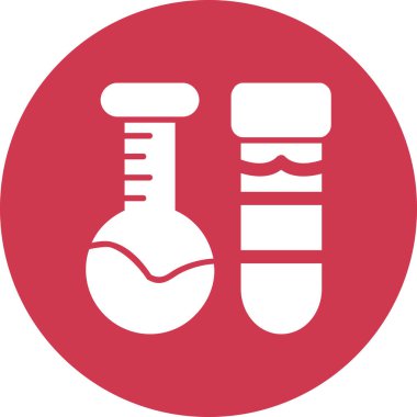 vector illustration of test tubes icon