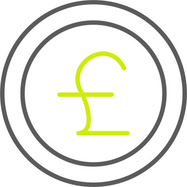 Para simgesinin vektör illüstrasyonu