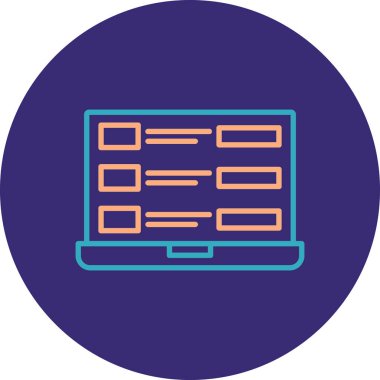 Modern simgenin vektör illüstrasyonu