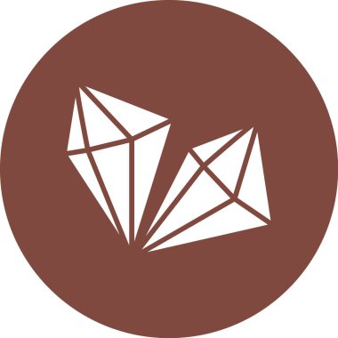 Elmas ikonu. vektör illüstrasyonu