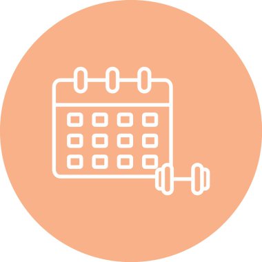 Takvim simgesi vektör illüstrasyonu