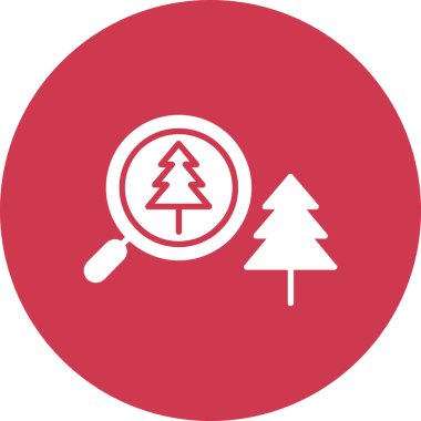 Ağaç simgesinin vektör illüstrasyonu