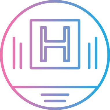 Modern simgenin vektör illüstrasyonu