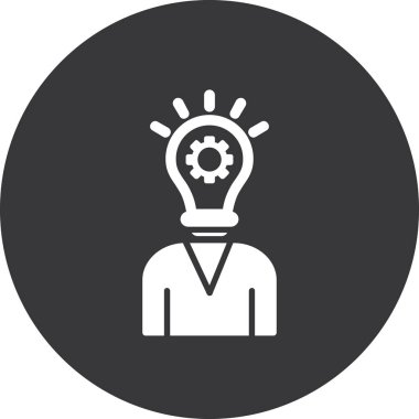 Fikir simgesi vektör illüstrasyonu