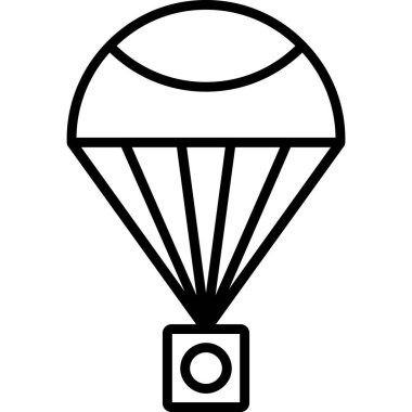 balon hava sıcak simgesi dış hat biçiminde