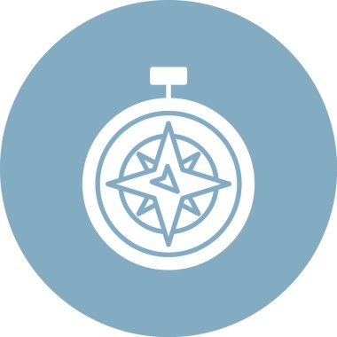 Pusula. Web simgesi basit illüstrasyon