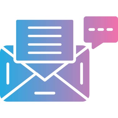 e- posta ileti simgesi, vektör illüstrasyon tasarımı