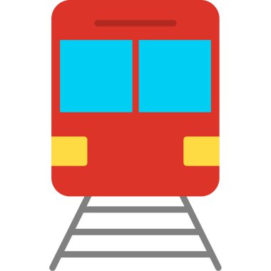 Metro tren vektör çizim.