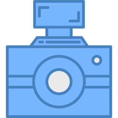 kamera simgesi vektör illüstrasyonu