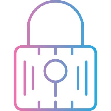 ikon vektör illüstrasyonunu kilitle