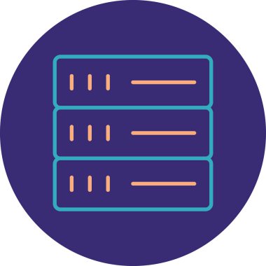 veritabanı. Web simgesi basit tasarım