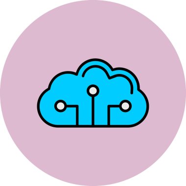 vektör Bulut simgesi illüstrasyonu