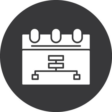 Takvim. Web simgesi basit illüstrasyon