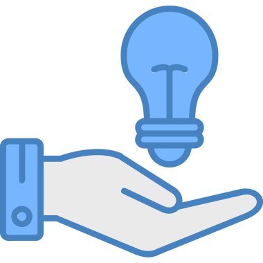 ampul fikri ışık simgesi - taslak biçimi