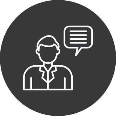 İnsan simgesinin vektör illüstrasyonu