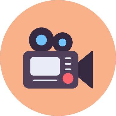 video. Web simgesi basit illüstrasyon