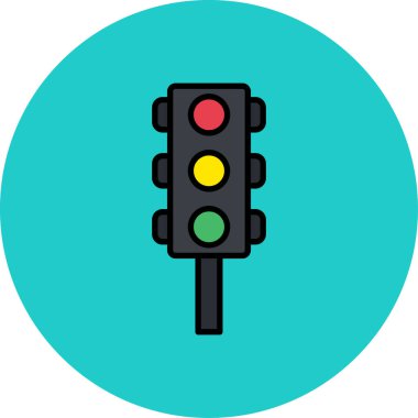 trafik ışığı vektör simgesi