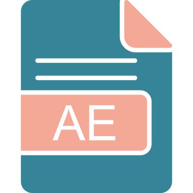 Dosya biçim simgesinin vektör illüstrasyonu