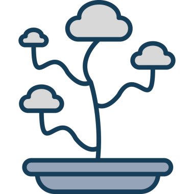 Bulut. Web simgesi basit illüstrasyon