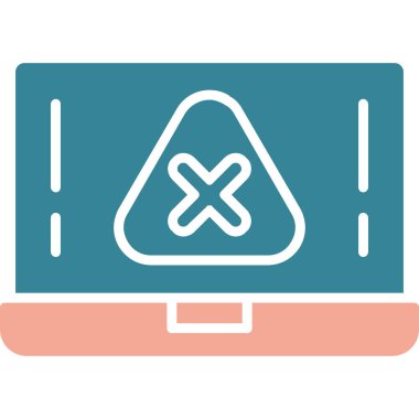 Bilgisayar. Web simgesi basit illüstrasyon