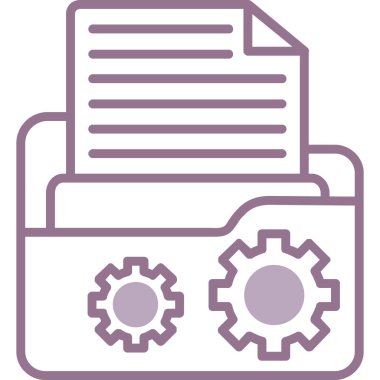 Belge. Web simgesi basit illüstrasyon