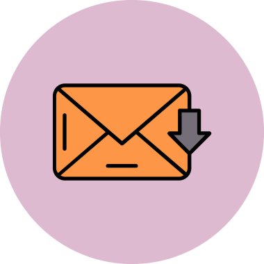 E-posta. Web simgesi basit tasarım