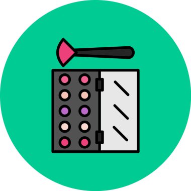 Palet 'i boya. Basit tasarım