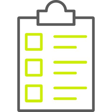 Kontrol listesi. Web simgesi basit illüstrasyon