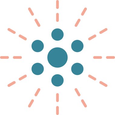 Güneş. Web simgesi basit illüstrasyon