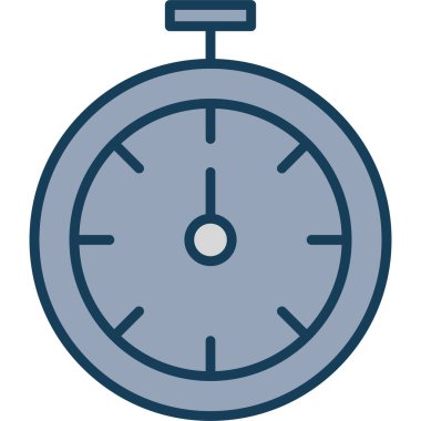 Kronometre Web simgesi basit illüstrasyon