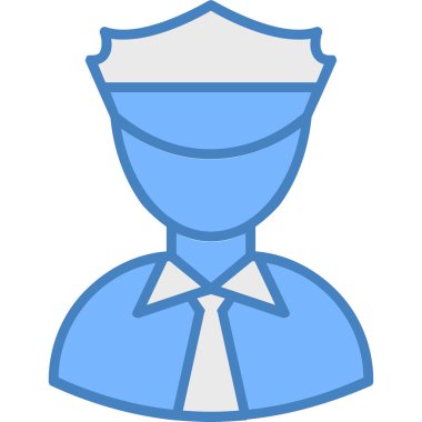 Mavi kurdele simgesinin vektör çizimi