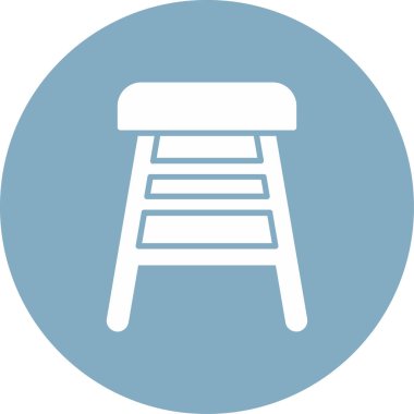 Sandalye. Web simgesi basit tasarım