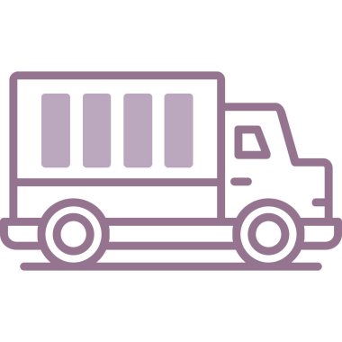 Kamyon. Web simgesi basit illüstrasyon