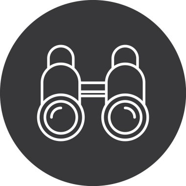 dürbün simgesi vektör illüstrasyonu