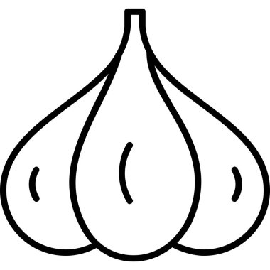 Sarımsak simgesi, anahat stili