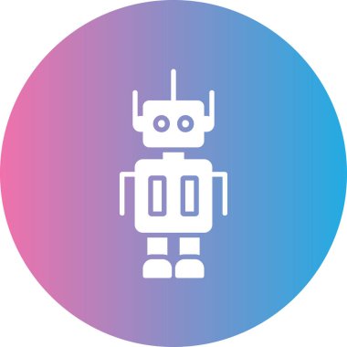 robot ikon vektör illüstrasyonu