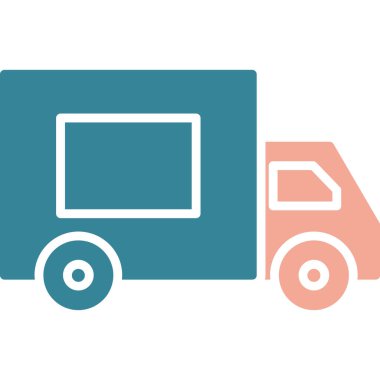 Kamyon. Web simgesi basit illüstrasyon