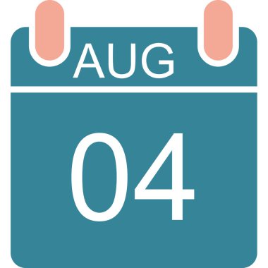 Takvim simgesinin vektör illüstrasyonu