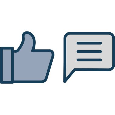 başparmak yukarı simgesi, basit vektör tasarımı