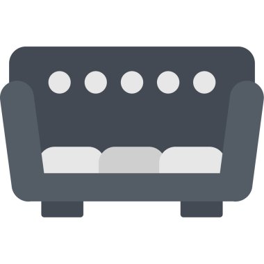 kanepe vektör simgesi, modern biçim