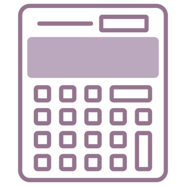 Hesap makinesi. Web simgesi basit illüstrasyon