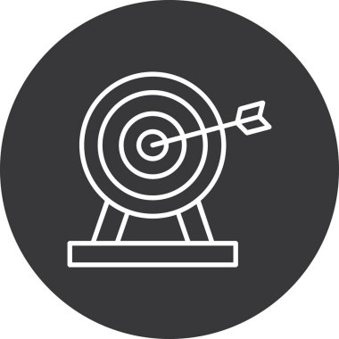 hedef simge, vektör illüstrasyonu