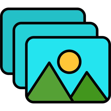 kamera simgesi vektör illüstrasyonu