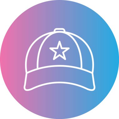 beyzbol şapkası modern simgesi, vektör illüstrasyonu