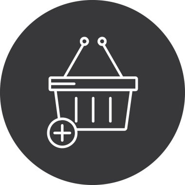 Basket Simgesi Moda Biçiminde İzole Arkaplan