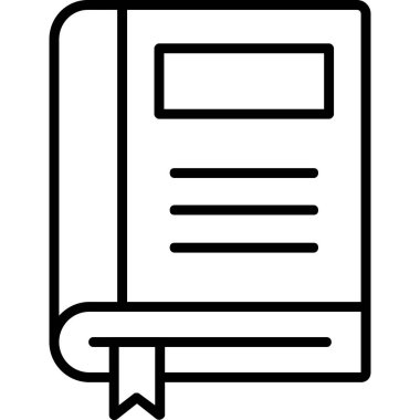 kitap simgesi, vektör illüstrasyonu